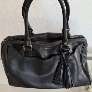 Coach Legacy Haley Satchel Black Leather Bag – EUC